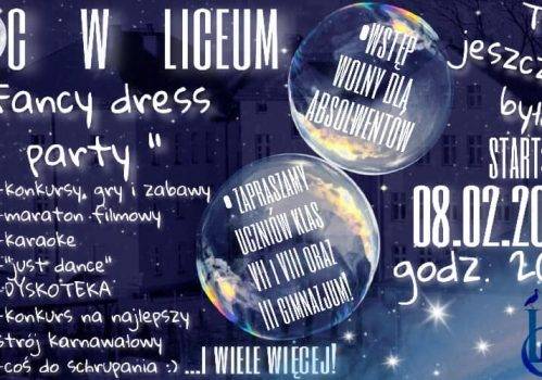 Noc w liceum 2019 – Fancy Dress Party