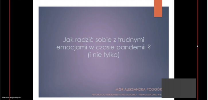 ZAJĘCIA Z PSYCHOLOGIEM DLA UCZNIÓW Z PROFILU PSYCHOLOGICZNO-KRYMINALISTYCZNEGO